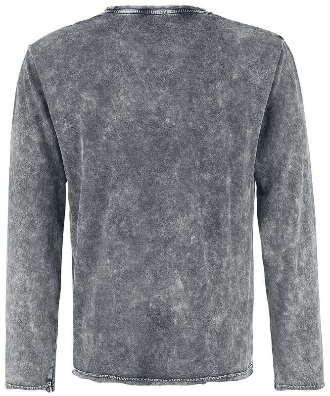 Gothicana By Emp "Overcome" Long-sleeve Shirt Grey By RED By EMP