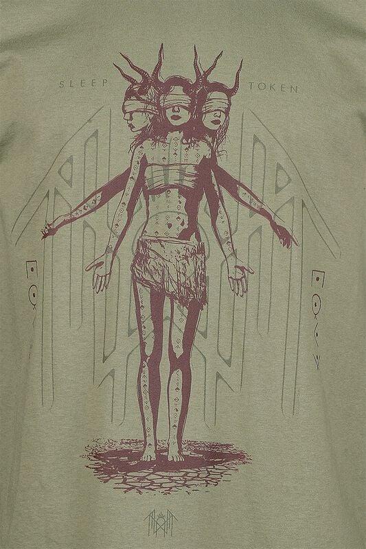 Gothicana By Emp "Overlay" T-Shirt Green By Sleep Token