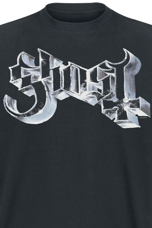 Gothicana By Emp "Oxidized Silver Logo" T-Shirt Black By Ghost
