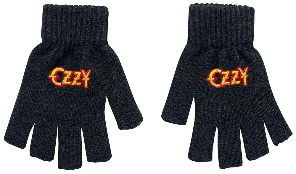 Gothicana By Emp "Ozzy" Fingerless Gloves Black By Ozzy Osbourne