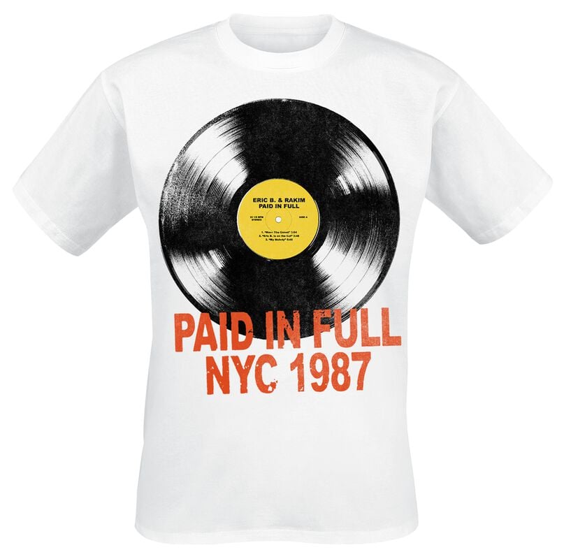 gothicana by emp "Paid Records" T-Shirt white by Eric B. & Rakim