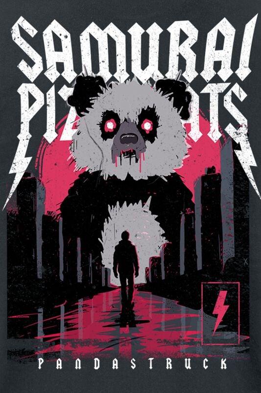 Gothicana By Emp "Pandastruck Cover" T-Shirt Black By Samurai Pizza Cats