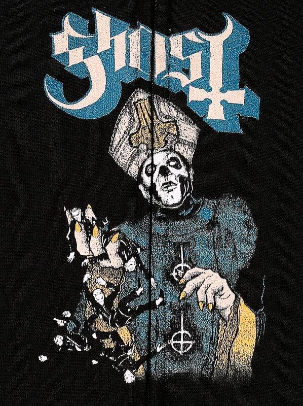 Gothicana By Emp "Papa Of The World On Fire" Hoodie Jacket Black By Ghost