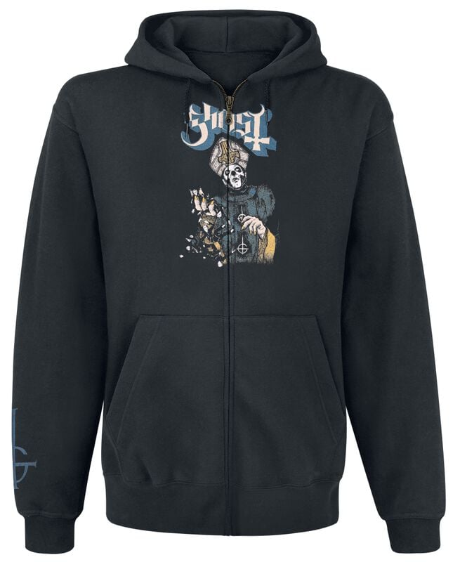 gothicana by emp "Papa Of The World On Fire" Hoodie Jacket black by Ghost