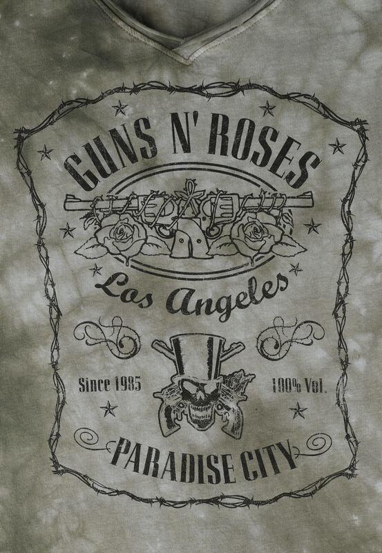 Gothicana By Emp "Paradise City" T-Shirt Khaki By Guns N' Roses