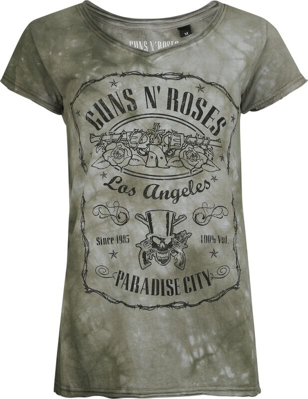 gothicana by emp "Paradise City" T-Shirt khaki by Guns N' Roses