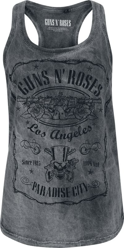 gothicana by emp "Paradise City" Top grey by Guns N' Roses