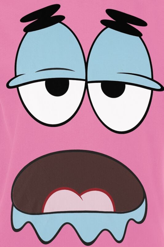 Gothicana By Emp "Patrick Big Face" T-Shirt Pink By SpongeBob SquarePants