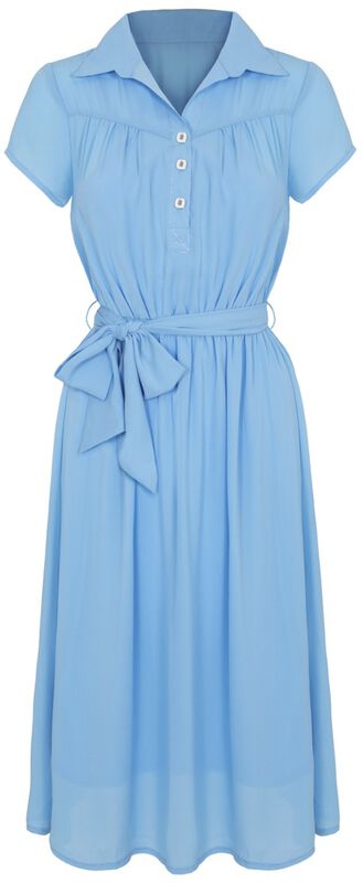 gothicana by emp "Pearl Dress" Midi Dress blue by Hell Bunny