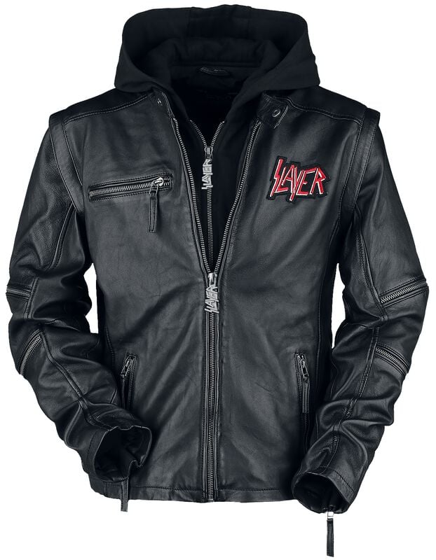 Gothicana By Emp "Pentagram" Leather Jacket Black By Slayer