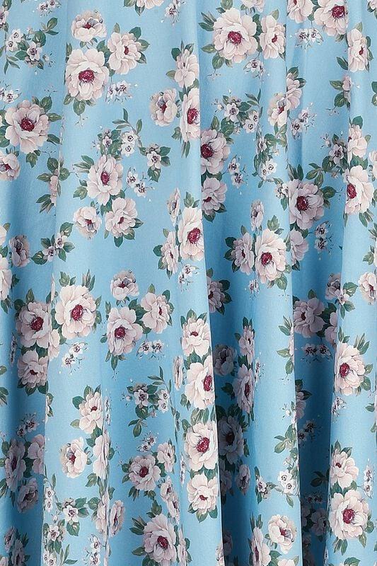 Gothicana By Emp "Peony Swing Dress" Midi Dress Multicolour By H&R London