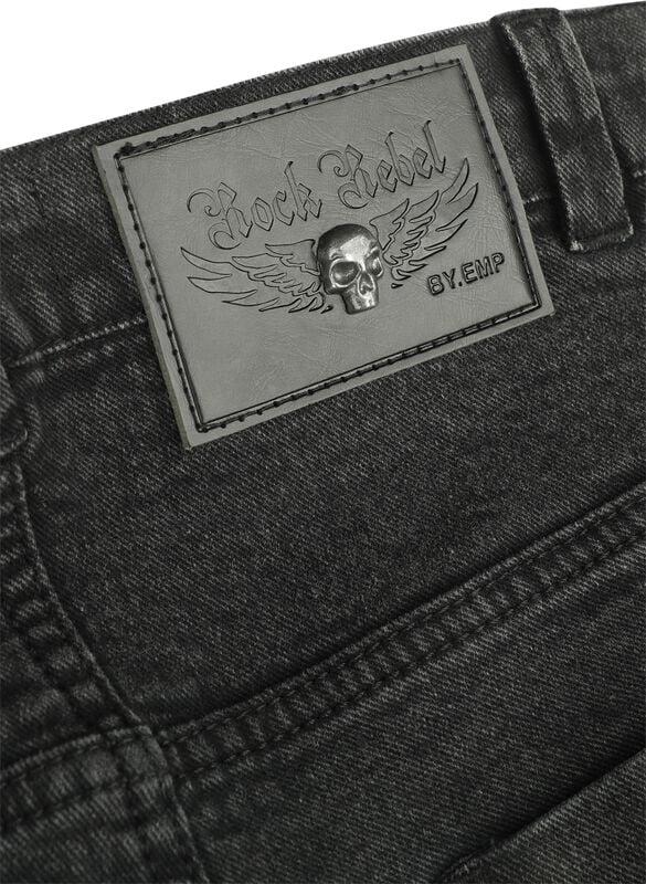 Gothicana By Emp "Pete" Jeans Grey By Rock Rebel By EMP