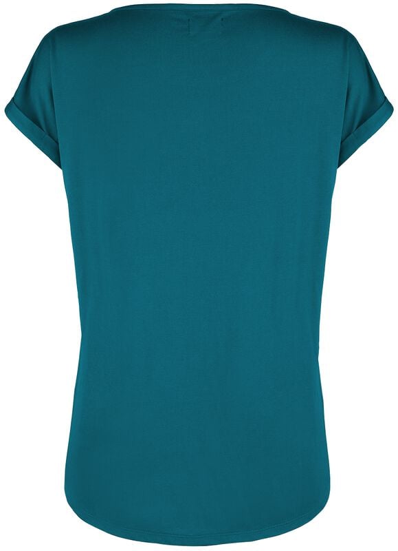 Gothicana By Emp "Petrol Coloured T-shirt" T-Shirt Petrol By RED By EMP