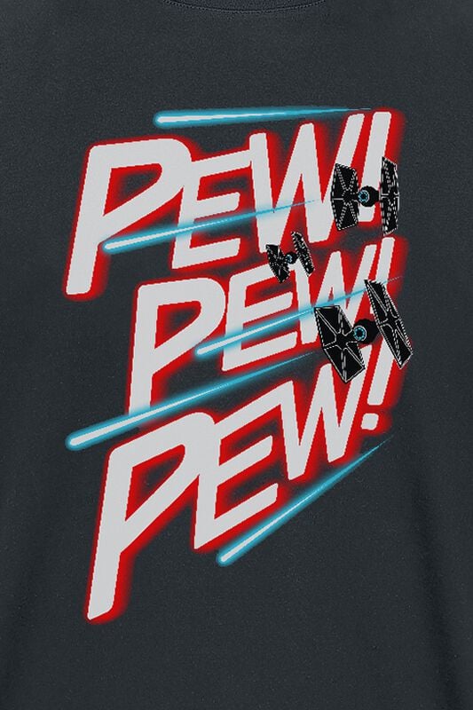 Gothicana By Emp "PEW PEW PEW" T-Shirt Black By Star Wars
