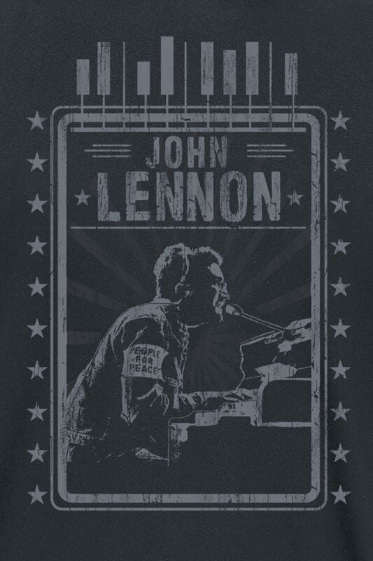 Gothicana By Emp "Piano" T-Shirt Black By John Lennon