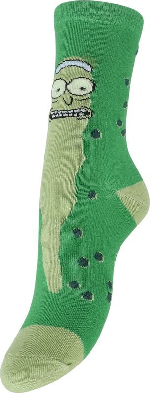 Gothicana By Emp "Pickle Rick" Socks Green By Rick And Morty