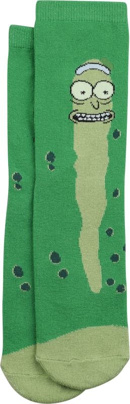 gothicana by emp "Pickle Rick" Socks green by Rick And Morty