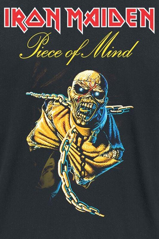Gothicana By Emp "Piece Of Mind Tracklist" T-Shirt Black By Iron Maiden