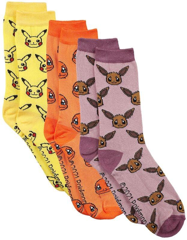 gothicana by emp "Pikachu Charmander Eevee socks" Socks multicolour by Pokémon