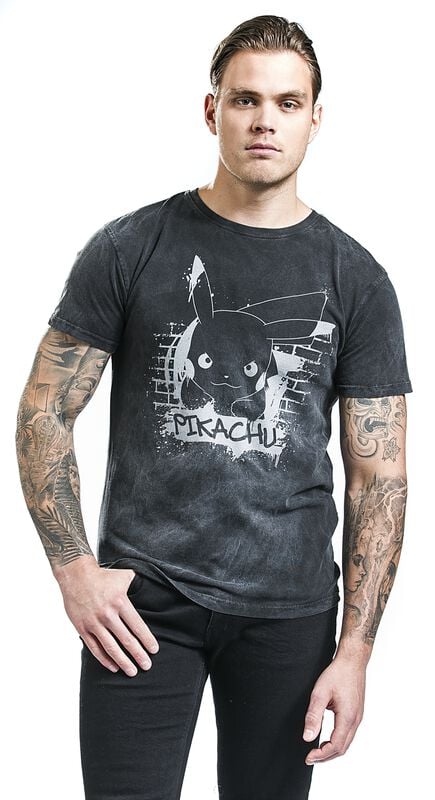 Gothicana By Emp "Pikachu - Graffiti" T-Shirt Black By Pokémon