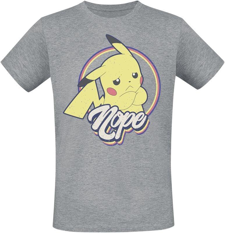 gothicana by emp "Pikachu - Nope" T-Shirt mottled grey by Pokémon
