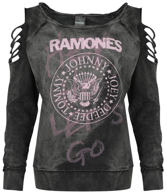 Gothicana By Emp "Pink Logo" Sweatshirt Black By Ramones