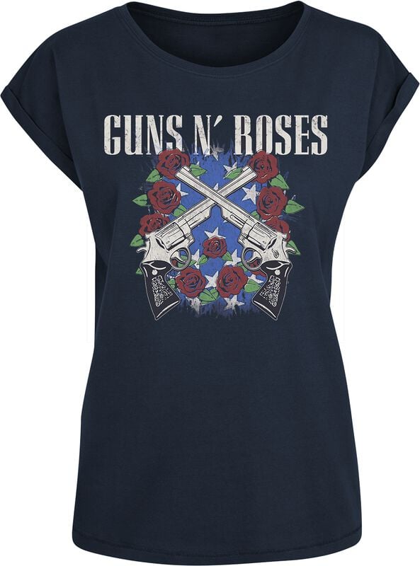 gothicana by emp "Pistol Wreath" T-Shirt navy by Guns N' Roses