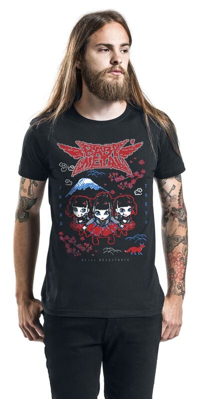 Gothicana By Emp "Pixel Tokyo" T-Shirt Black By Babymetal