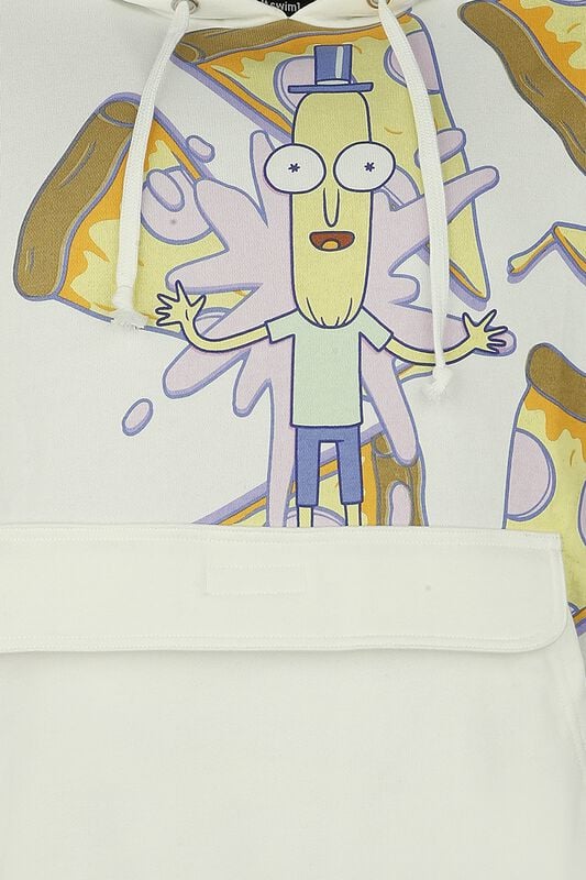 Gothicana By Emp "Pizza Party" Hoodie White By Rick And Morty