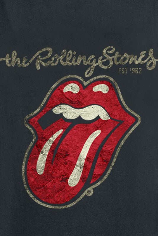 Gothicana By Emp "Plastered Tongue" Tanktop Black By The Rolling Stones