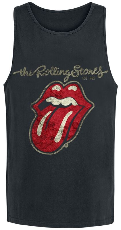gothicana by emp "Plastered Tongue" Tanktop black by The Rolling Stones