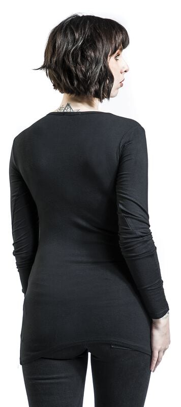 Gothicana By Emp "Pocket Dragon" Long-sleeve Shirt Black By Spiral