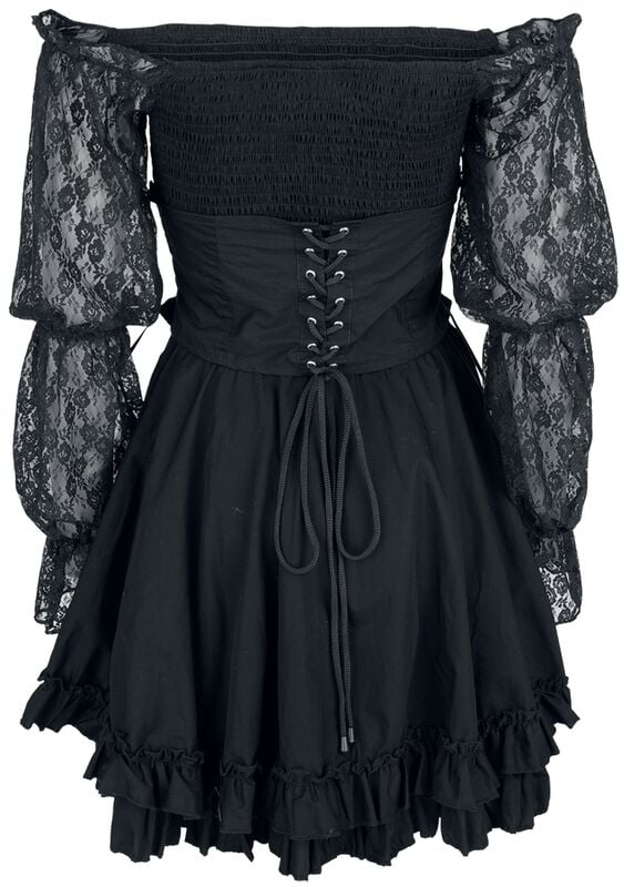 Gothicana By Emp "Poizen Industries" Mini Dress Black By Poizen Industries