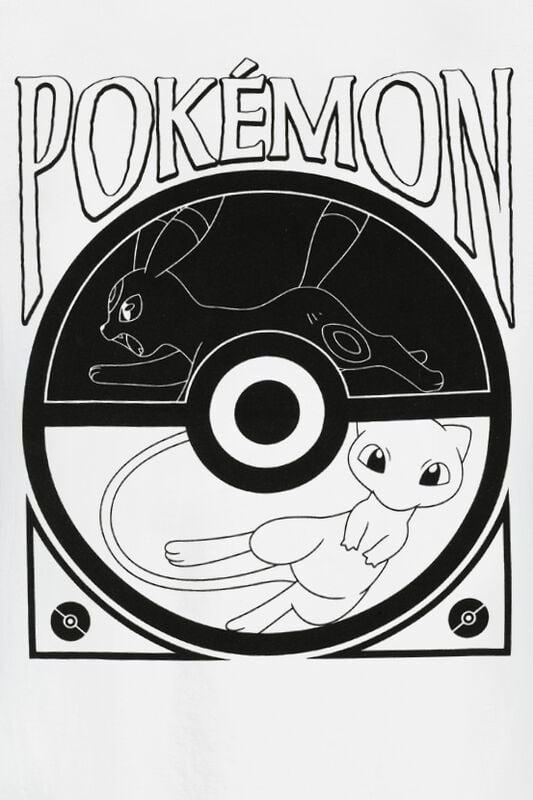 Gothicana By Emp "Pokéball Balance" T-Shirt White By Pokémon