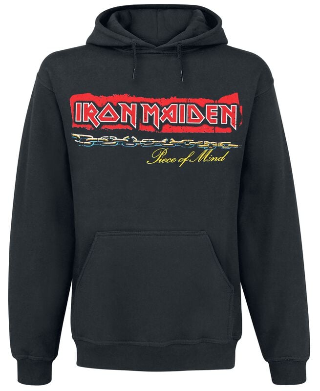 gothicana by emp "POM Red Strip Logo Tracklist" Hoodie black by Iron Maiden