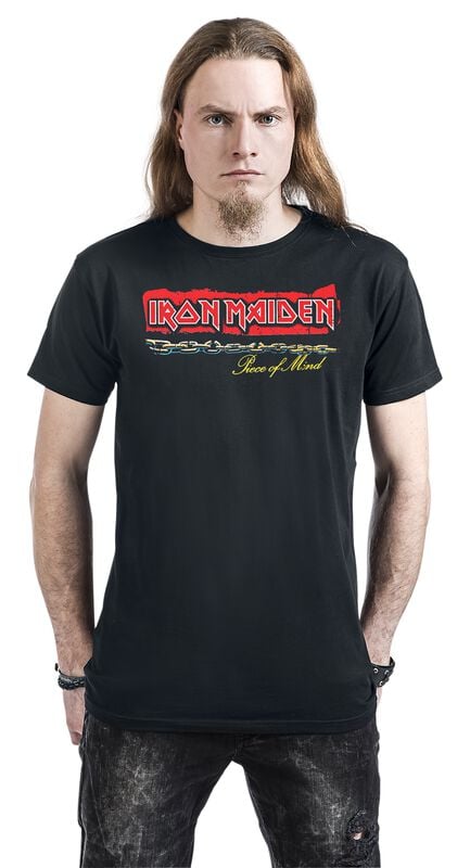 Gothicana By Emp "POM Red Strip Logo Tracklist" T-Shirt Black By Iron Maiden