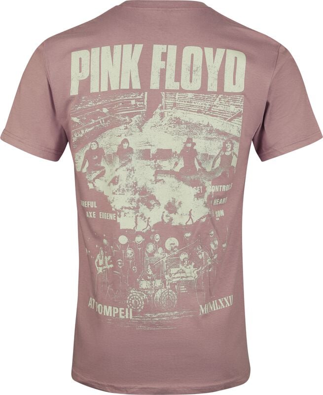 Gothicana By Emp "Pompeii Collage" T-Shirt Dusky Pink By Pink Floyd