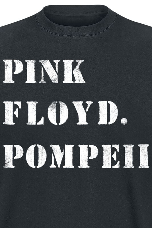 Gothicana By Emp "Pompeii Stencil" T-Shirt Black By Pink Floyd