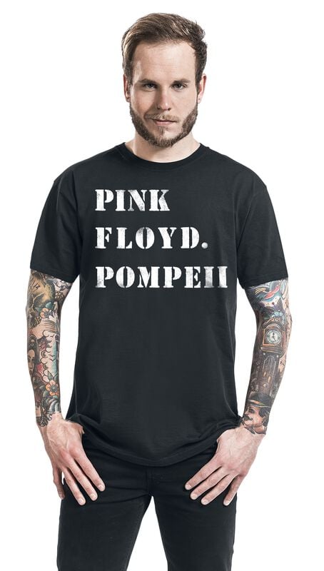Gothicana By Emp "Pompeii Stencil" T-Shirt Black By Pink Floyd