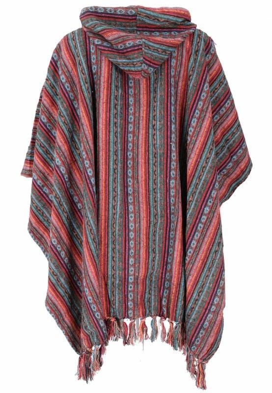 Gothicana By Emp "Poncho - Red/blue" Cardigan Multicolour By Guru-Shop