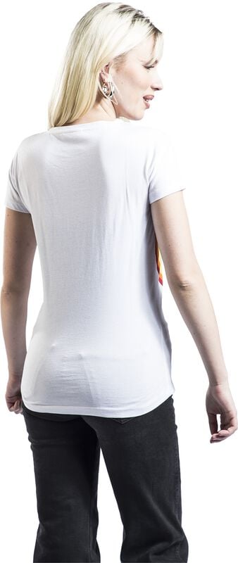 Gothicana By Emp "Pong - Pride Rainbow" T-Shirt White By Atari