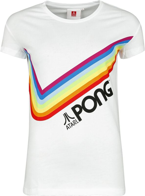 gothicana by emp "Pong - Pride Rainbow" T-Shirt white by Atari