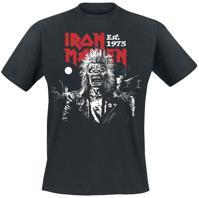 gothicana by emp "Portrait Eddie Screaming Straight Logo" T-Shirt black by Iron Maiden