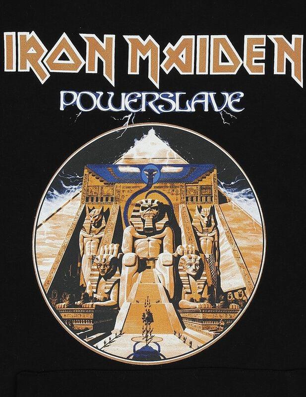 Gothicana By Emp "Powerslave" Hoodie Black/mottled Grey By Iron Maiden