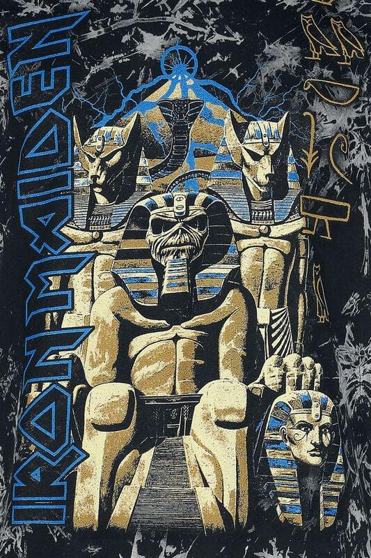 Gothicana By Emp "Powerslave" T-Shirt Charcoal By Iron Maiden