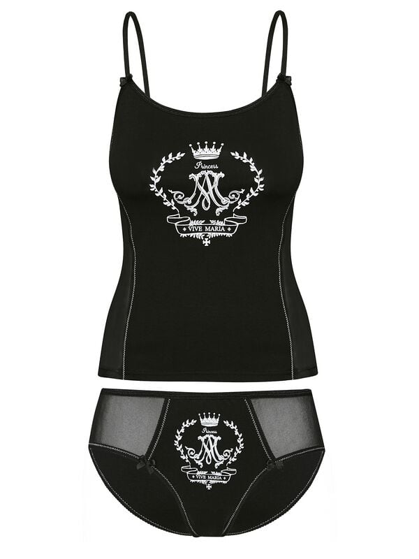 gothicana by emp "Princess Revival Set" Underwear black by Vive Maria