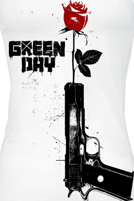 Gothicana By Emp "Progression" Top White By Green Day