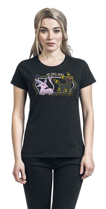 Gothicana By Emp "Psiana & Nachtara - My Two Sides" T-Shirt Black By Pokémon