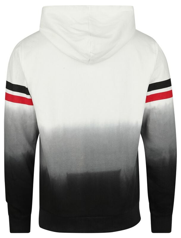 Gothicana By Emp "Punch Shield Dip Dye" Hoodie White-black By Five Finger Death Punch