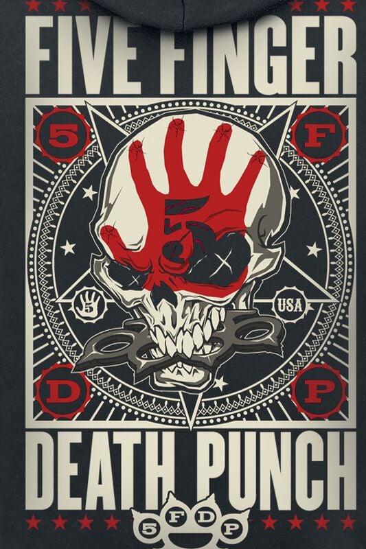 Gothicana By Emp "Punchagram" Hoodie Black By Five Finger Death Punch